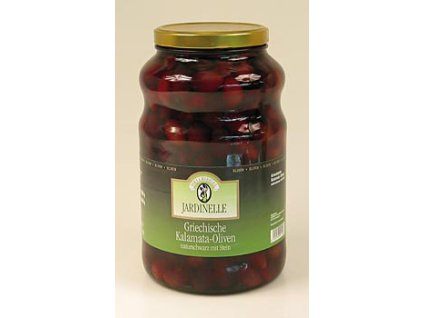 Schwarze Oliven, mit Kern, Kalamata-Oliven extra large, Jardinelle, 2,6 kg