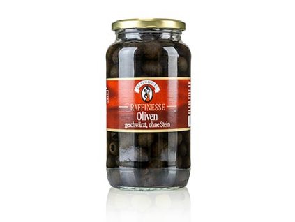 Schwarze Oliven, ohne Kern, 460 g