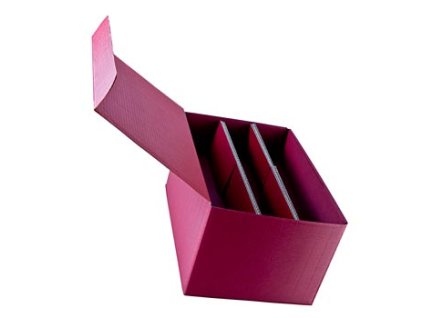 Weinpräsentkarton, bordeaux, für 6 Flaschen ŕ 0,75 l, St