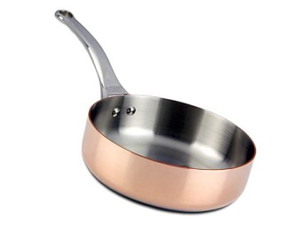 deBUYER Induktions Sauteuse, gerade, Kupfer-Edelstahl, magnetischer Boden,ř 20cm, St