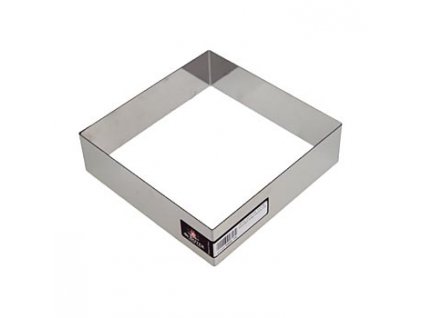 deBUYER Rahmen, quadratisch, Edelstahl, 16 x 16cm, 4,5cm hoch, St