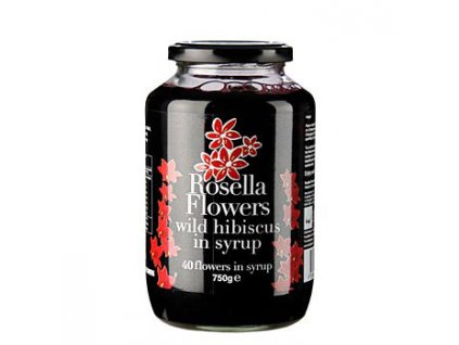 Wild Rosella in Sirup, ca. 40 Blütenkelche vom wilden Hibiskus, 750 g