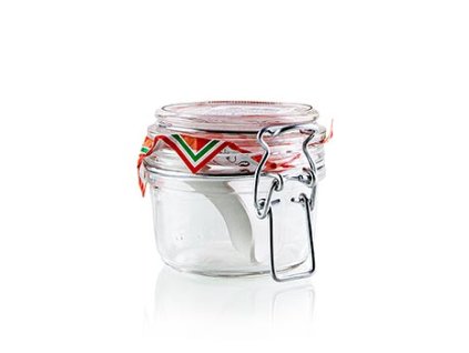 FIDO zavařovací sklenice s patentním uzávěrem, kulatá, 125ml