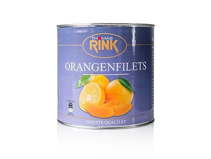 Orangen Filets - kalibrierte Segmente, leicht gezuckert, 2,65 kg