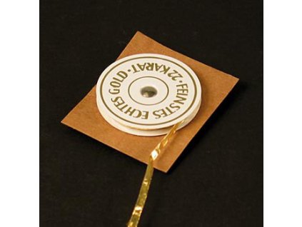 Gold - Rollengold, 22 Karat, 3mm breit, 21m lang, E 175, St