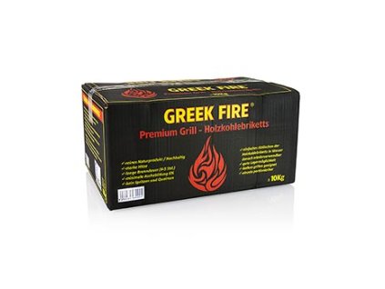 Grill Holzkohle Briketts, Karton, Greek Fire, 10 kg