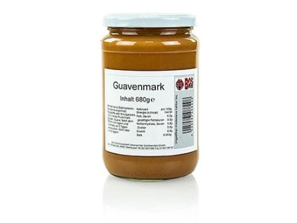 Guava pyré/dřeň, růžové, jemně pasírované 680g
