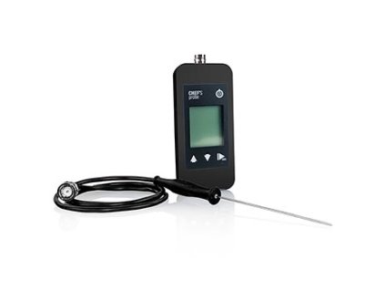Chef´s Probe Thermometer m. Digitalanzeige, Einstechf. 80cm Kabel,1,5mm, schwarz