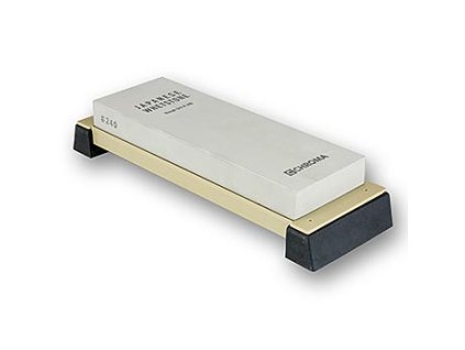 Chroma ST-240 Schleifstein, Körnung 240, mit Halterung, 210x75x23mm, St