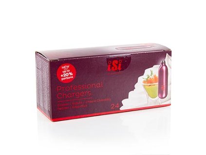 Einweg Sahnekapseln, Espuma (Stickstoff), Professional Charger, iSi