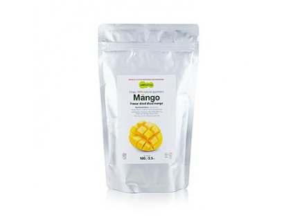 Lyofilizované mango, mrazem sušené mango, kostky, TÖUFOOD, 100 g