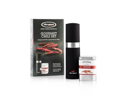 Microplane Gourmet Chilli set 2 kusů ( mlýnek & Spicebar Chilis 30g) 2 ks