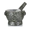 Steinmörser, ř 18cm außen, ř 12,5cm innen, 11cm hoch, ca. 4 kg, St