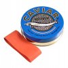 Kaviardose - dunkelblau, mit Verschluss-Gummi, ř 8 cm,  für 125g Kaviar, St