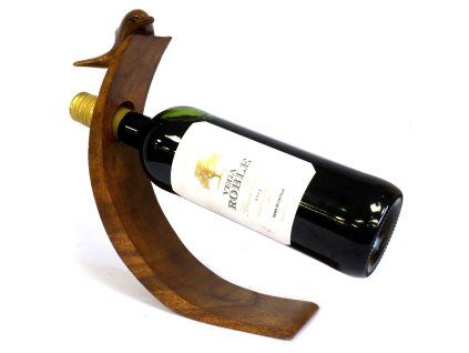 Dřevěný Stojan na Víno Delfín