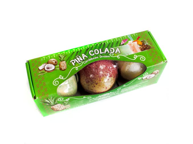 Sada 3 Šumivých Bomb do Koupele Piňa Koláda