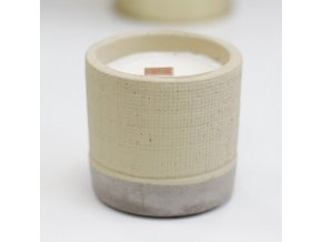 Sojová Svíčka v Betonovém Hrnku Šedá Kafe v Klubu 1