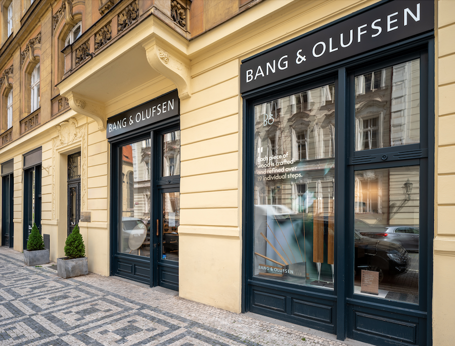 Srdečně vás zveme do prodejny Bang & Olufsen v Dušní 10 na Praze 1.
