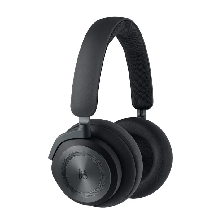 Detail ovládacích prvků a tlačítka hlasového asistenta na mušli Beoplay HX