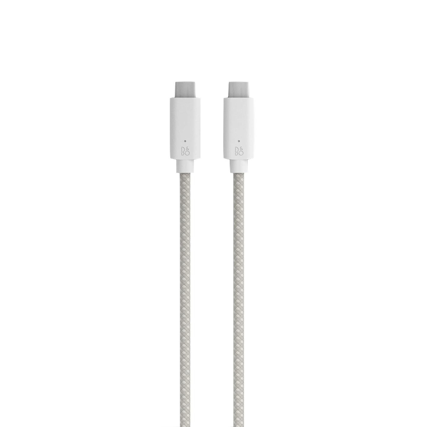 USB-C látkový kabel Bang & Olufsen v bílém provedení