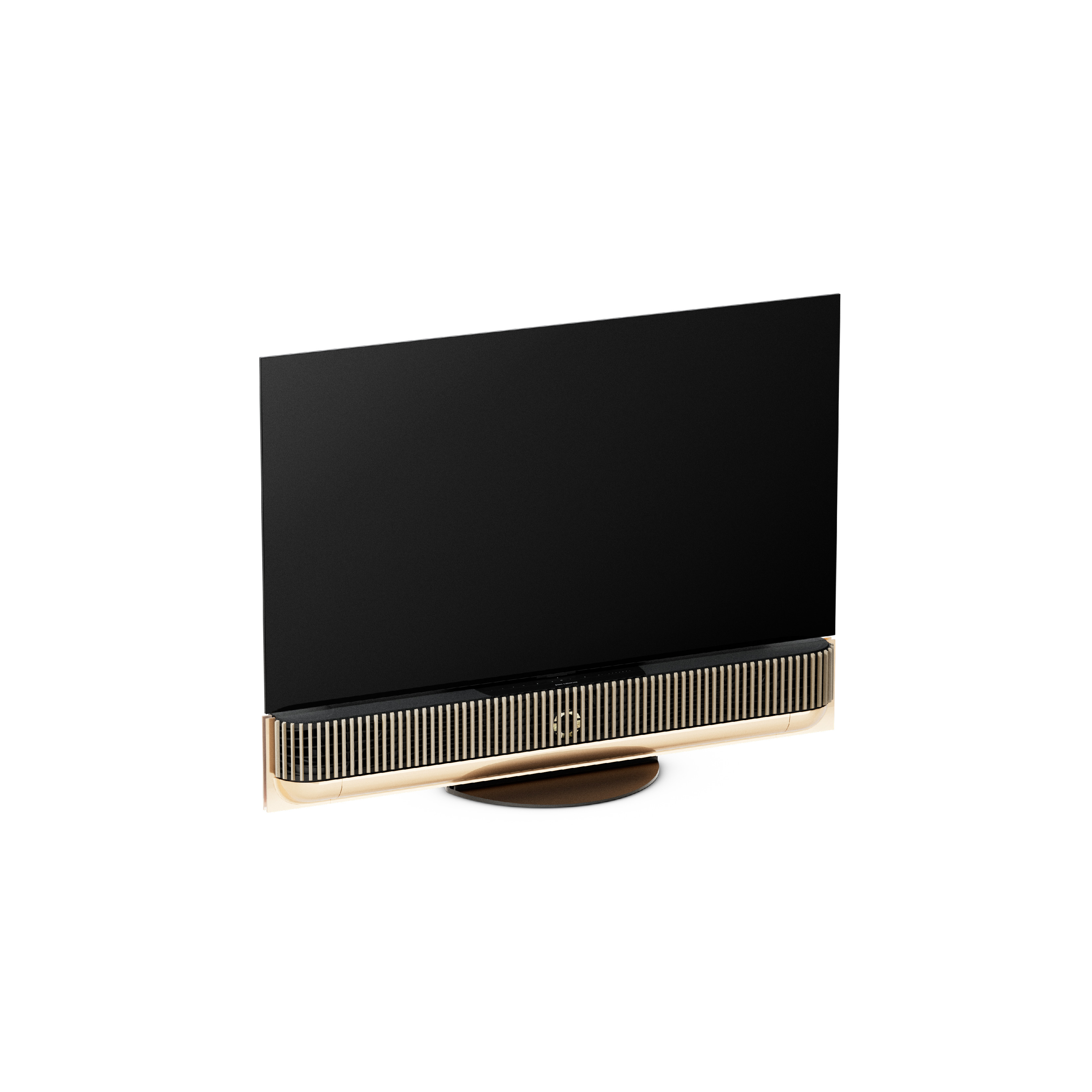 Detail akustické mřížky a 4K OLED obrazovky Beovision Theatre