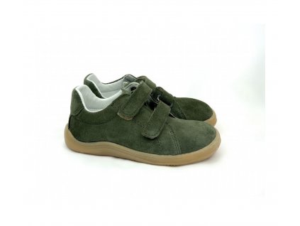 BOTY BABY BARE SHOES FEBO SPRING ARMY - ZELENÁ