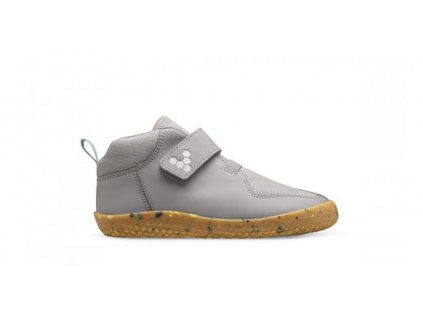 BOTY VIVOBAREFOOT PRIMUS BOOTIE II ALL WEATHER  KIDS - ZINC - ŠEDÁ