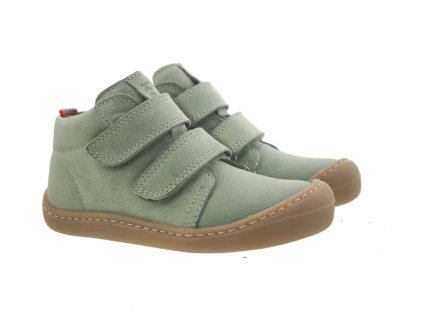 BOTY KOEL4KIDS BOB M LEATHER - OLIVE - PODRÁŽKA KORKID