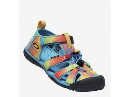 SANDÁLY KEEN SEACAMP II CNX - VIVID BLUE/TIE DYE - VÍCEBAREVNÉ