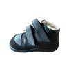 BOTY BEDA BF 0001/W/MK/SO/2/OP - JUST BLACK - ČERNÁ S KOŽÍŠKEM A MEMBRÁNOU