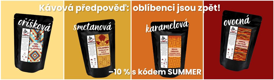 Návrat oblíbených káv - nyní se slevou 10 %