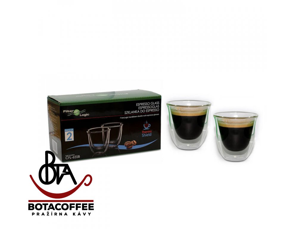 Espresso Skleničky Filter Logic CFL-655B 2ks 70ml