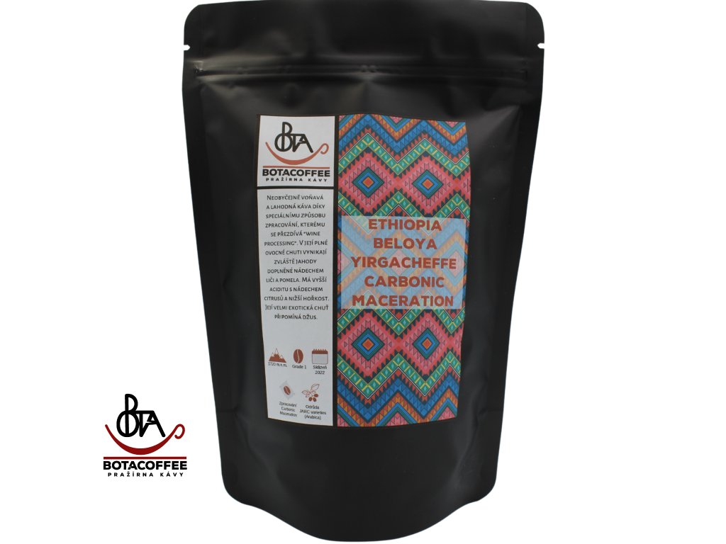Ethiopia Beloya Yirgacheffe Carbonic Maceration Grade 1 2022 (250g) BotaCoffee.cz