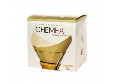 Papírové filtry pro Chemex - 6, 8, 10 porcí - hranaté natural (FSU-100)