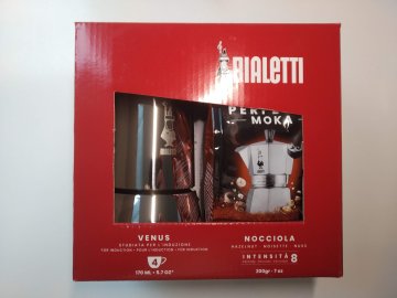 Bialetti Venus 4 porce - dárkové balení s oříškovou kávou Bialetti