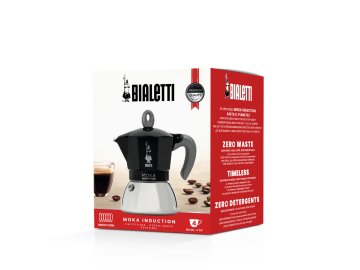 Bialetti Moka Induction 4 porce Black