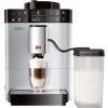 Melitta Passione OT Stříbrná, pohled zepředu s nádobou na mléko