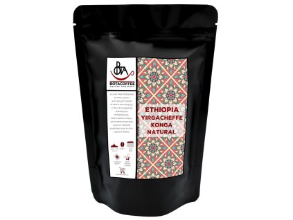 Roasted coffee Ethiopia Yirgacheffe Konga Natural by BotaCoffee in 250g package