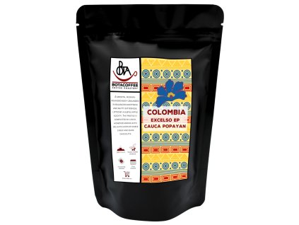 Roasted Coffee Colombia Excelso EP Cauca Popayan from BotaCoffee roastery in 250 g pack