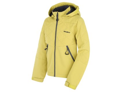 Husky Dětská softshell bunda Salex K lime green (Velikost 122-128)