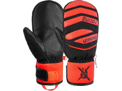 Rukavice Reusch Worldcup Warrior Prime R-TEX XT Junior Mitten - black / fluo red