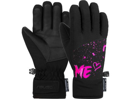 Rukavice Reusch Beatrix R-TEX XT Junior - black / pink glo