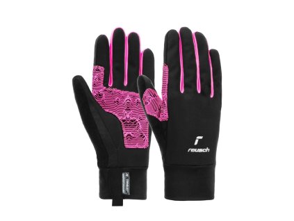 Rukavice Reusch Arien STORMBLOXX™ TOUCH-TEC™ Junior - black / pink glo