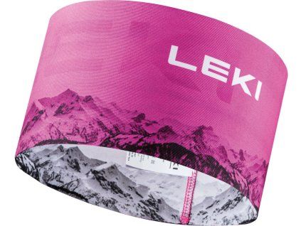 Čelenka Leki XC Headband, neonpink-white