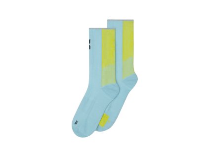 Ponožky On Running Performance Run Sock High Wash/Lime (Velikost L)