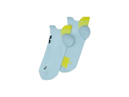 Ponožky On Running Performance Run Sock Low Wash/Lime (Velikost L)