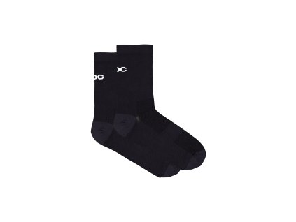 POC Cadence Road Socks Uranium Black (Velikost L)