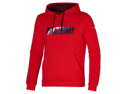 Mizuno Hoodie / Fiery Red / XXL