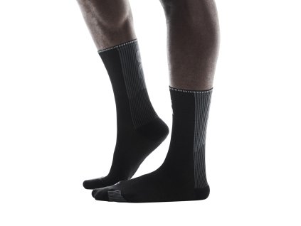 Ponožky ON Running Performance Run Sock High Black/Eclipse (Velikost M)