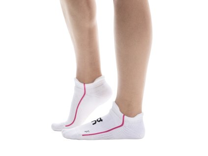 Ponožky ON Running Court Sock Low White/Pink (Velikost XL)